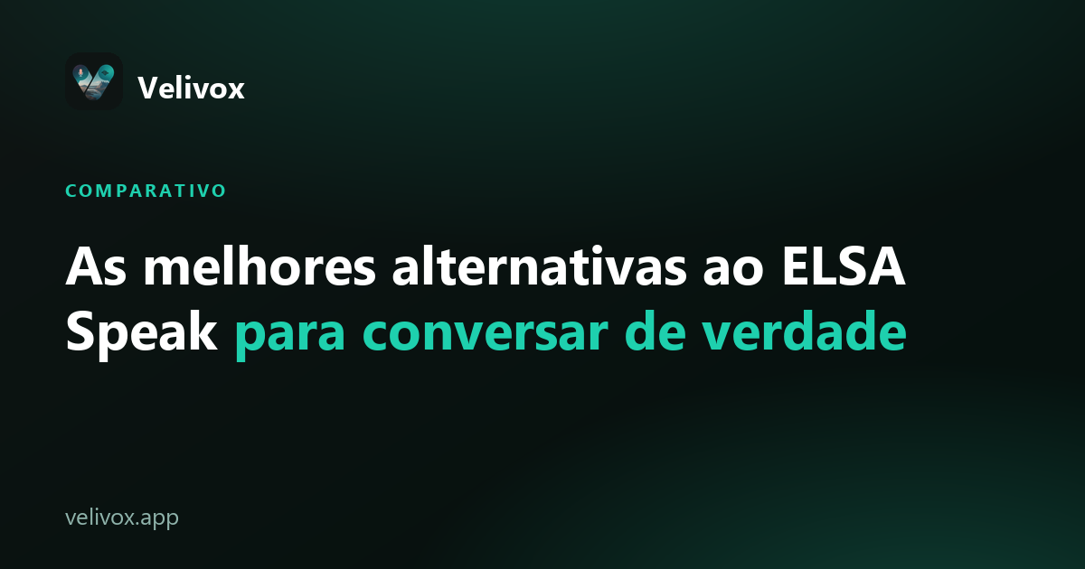 alternativas ao ELSA Speak para conversar em inglês