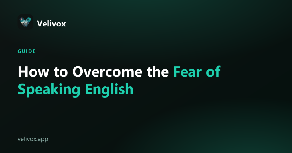 fear of speaking English