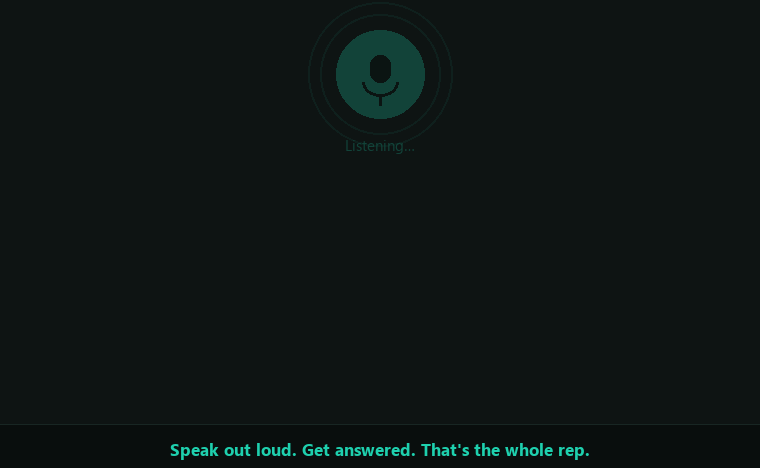 Speaking English out loud to an AI that talks back in real time