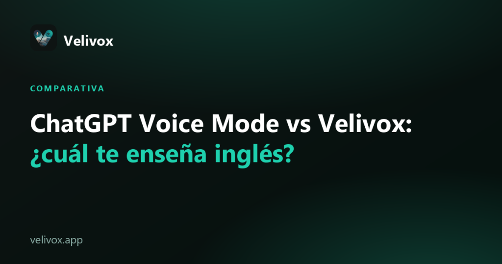 ChatGPT Voice Mode para inglés