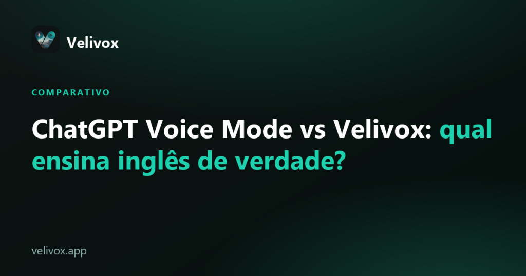 ChatGPT Voice Mode para inglês